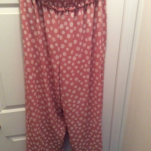 ♨️FLASH♨️HalterTop PolkaDot ElasticBodice Jumpsuit - Picture 6 of 7